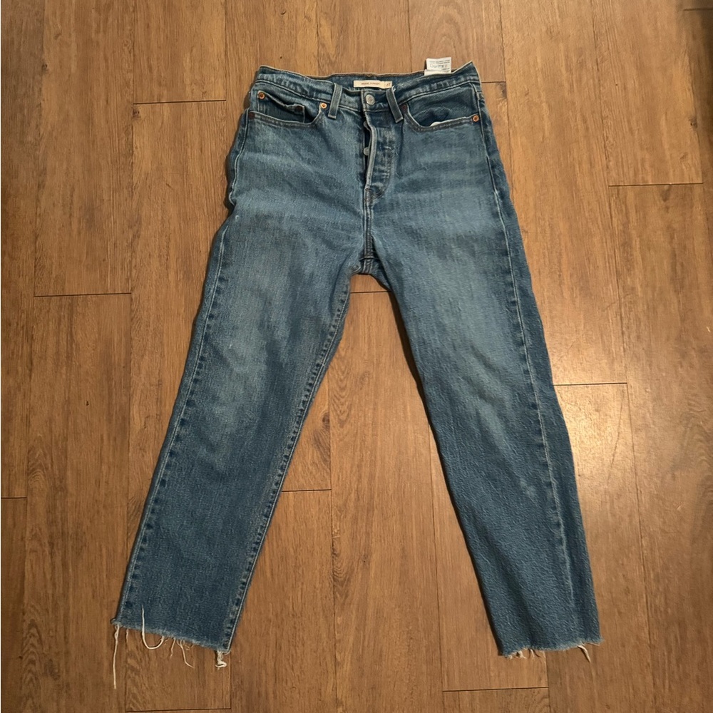 Levi wedge denim jeans